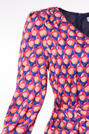 Tie Belt Full Dress - Coral