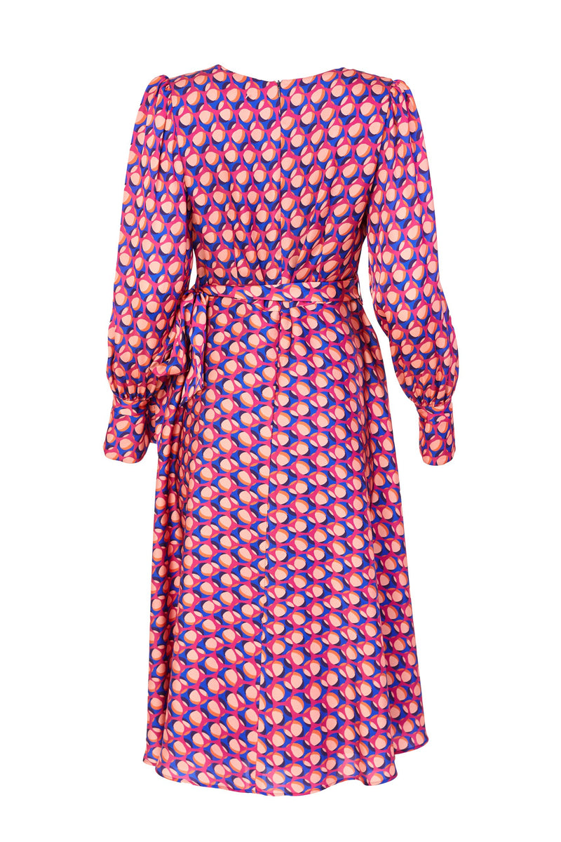 Tie Belt Full Dress - Coral