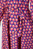 Tie Belt Full Dress - Coral