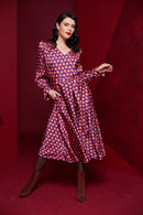 Tie Belt Full Dress - Coral