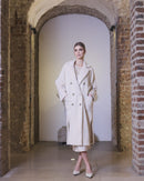 Faux Fur Coat - Linen