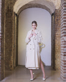 Faux Fur Coat - Linen