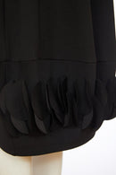 Ruffle Hem Dress - Black