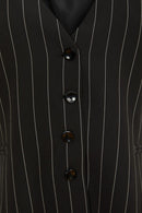 Striped Waistcoat - Black/white