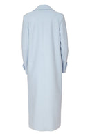 Wool Mix Coat Sleeve Tabs - Ocean Blue