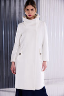 Wool Mix Coat - Off White