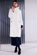 Wool Mix Coat - Off White