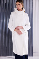 Wool Mix Coat - Off White
