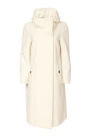 Wool Mix Coat - Off White