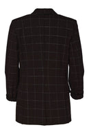 Lurex Check Blazer - Black/silver