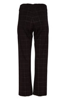 Lurex Check Trouser - Black/silver