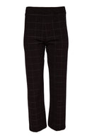 Lurex Check Trouser - Black/silver