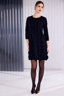 Round Neck Dress - Navy