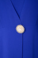 Clasp Closing Jumpsuit - Royal Blue