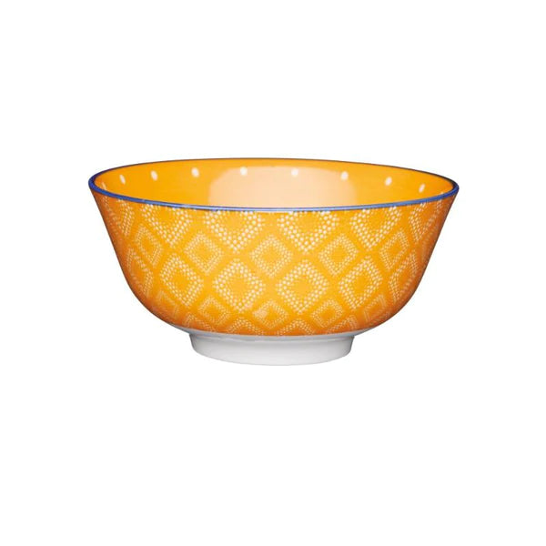 Geo Spot 15.7cm Bowl - Orange