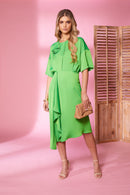 Angle Hem Dress - Apple