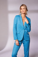 Striped Jacket - Damson