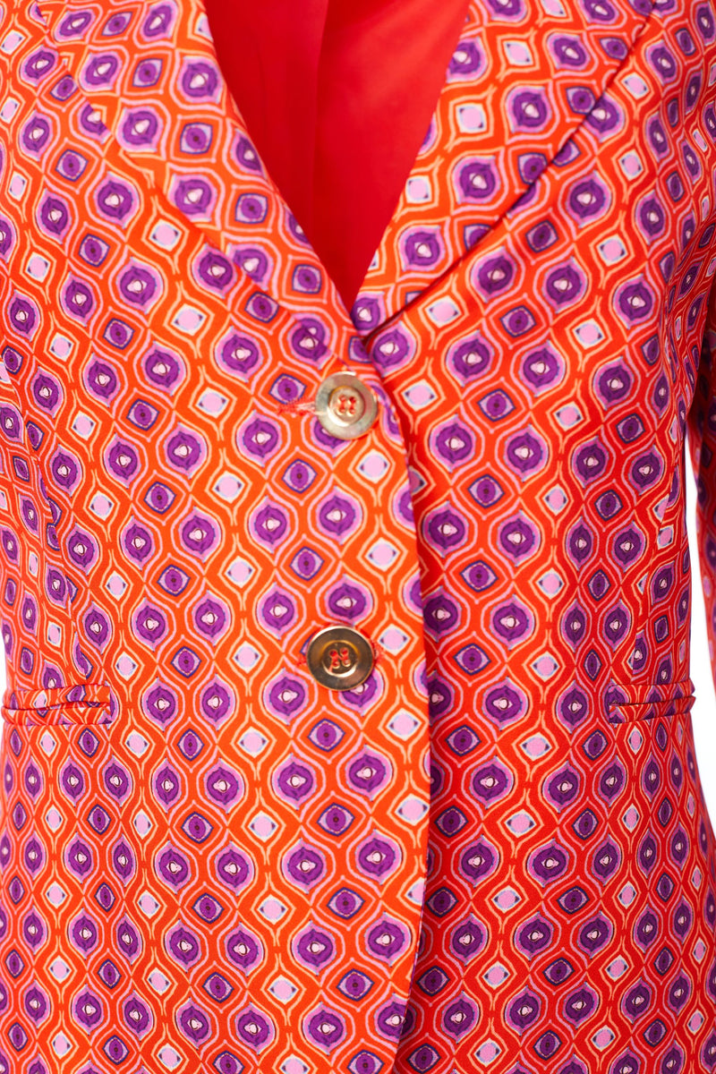 Print Jacket - Chilli