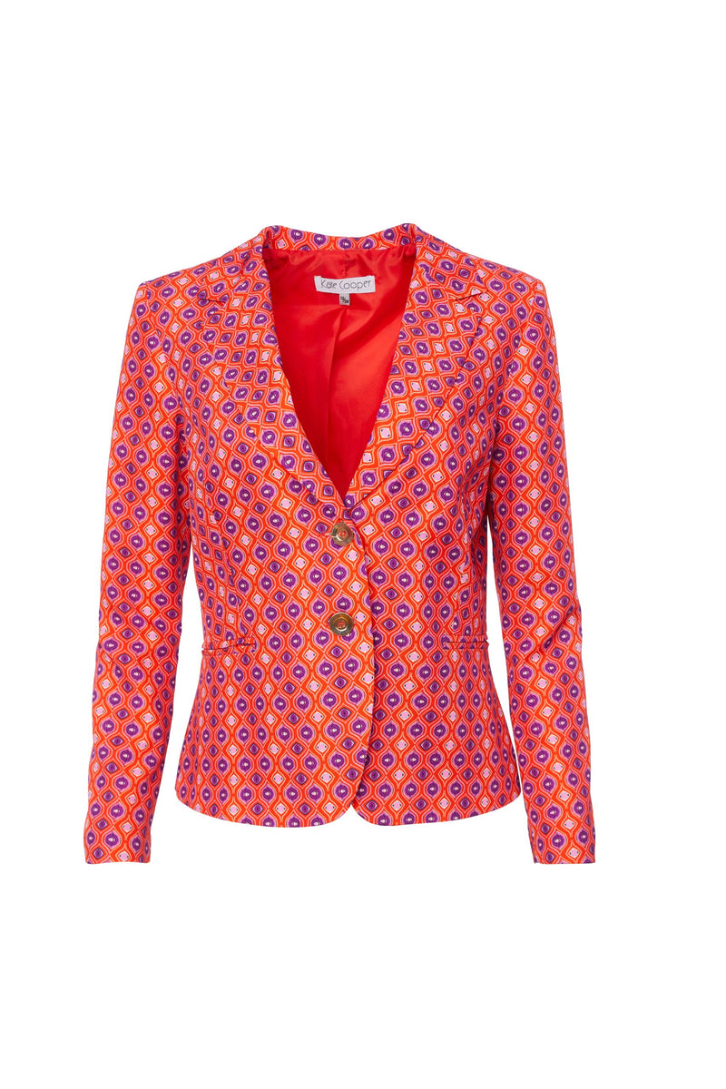 Print Jacket - Chilli