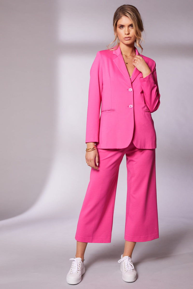 Side Pocket Wide Leg Trouser - Watermelon