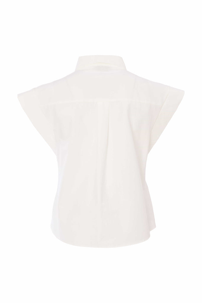 Cotton Pocket Blouse - Off White