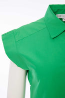 Cotton Pocket Blouse - Glas