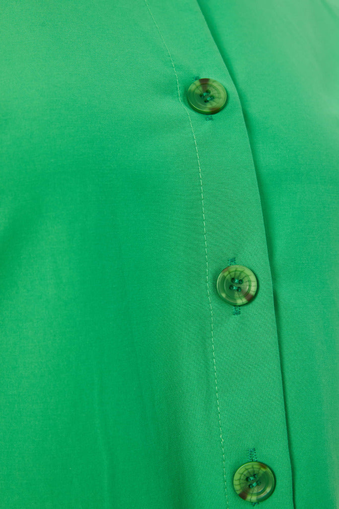 Cotton Pocket Blouse - Glas