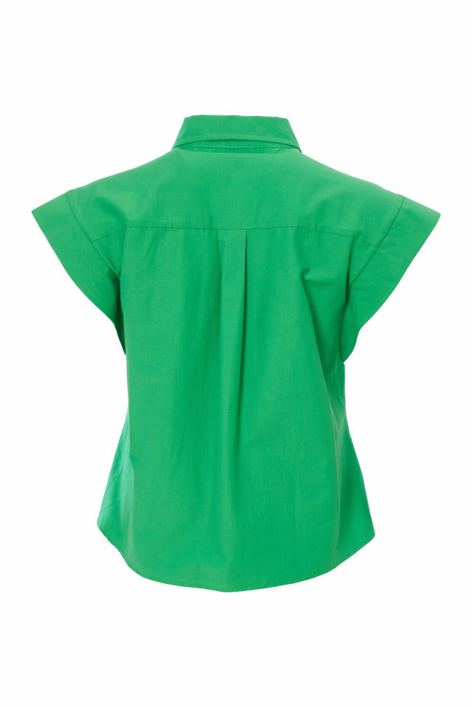 Cotton Pocket Blouse - Glas