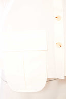 Cotton Pocket Blouse - Off White