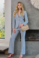 Oval Graphic Print Jacket - Royal Blue