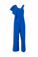 Over Frill Jumpsuit - Royal Blue