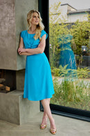 Twisted Knot Dress - Water