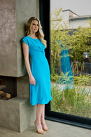 Twisted Knot Dress - Water