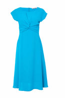 Twisted Knot Dress - Water