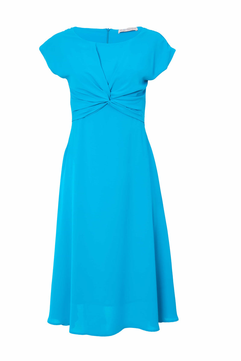 Twisted Knot Dress - Water