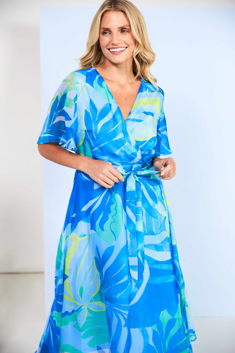 Flared Print Dress