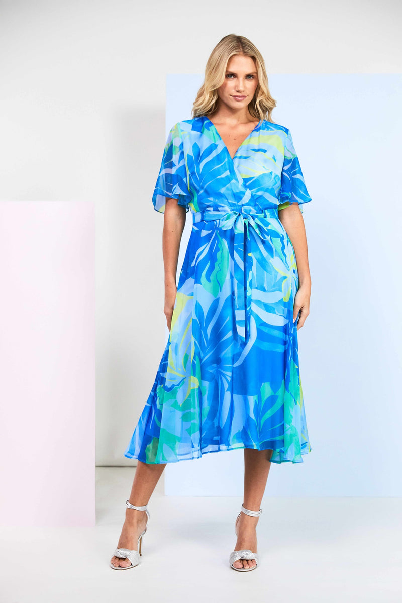 Flared Print Dress