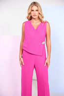 Wrapover Jumpsuit - Hot Pink