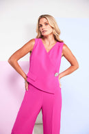 Wrapover Jumpsuit - Hot Pink