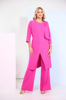 Shoulder Bow Detail Tunic - Hot Pink