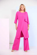 Plain Bootcut Trouser - Hot Pink