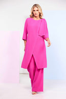 Plain Bootcut Trouser - Hot Pink