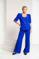 Plain Bootcut Trouser - Royal Blue