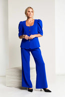 Square Neck Jacket - Royal Blue