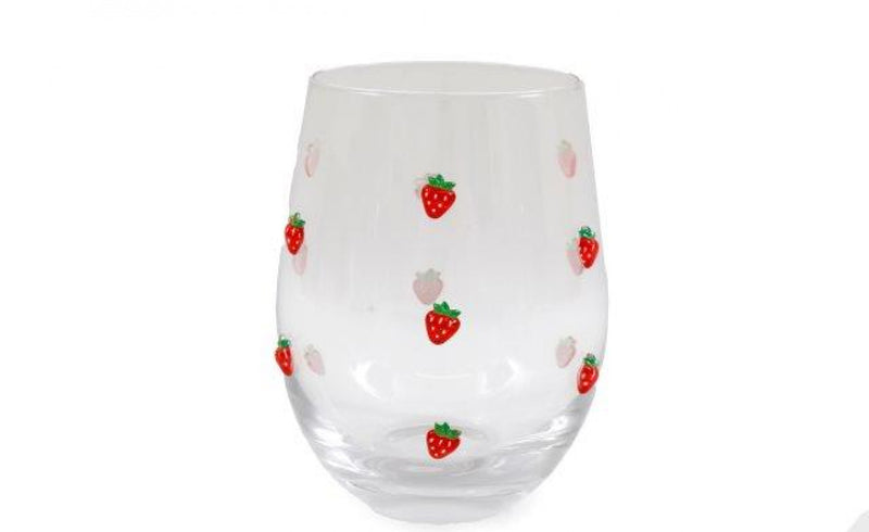 Strawberry Field Tumbler Glass