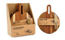 26cm Wooden Serving Board With Knife