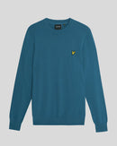 Merino Crew Neck Jumper - Deep Water
