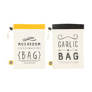 Food Storage Bags Set of 2 - Mushroom & Garlic