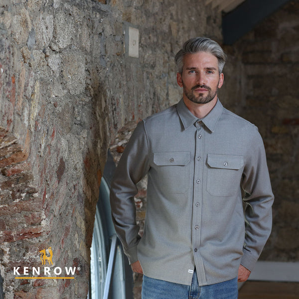 Duncan Overshirt - Grey Melange