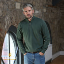 Vince 1/2 Zip Jumper - Sage Melange